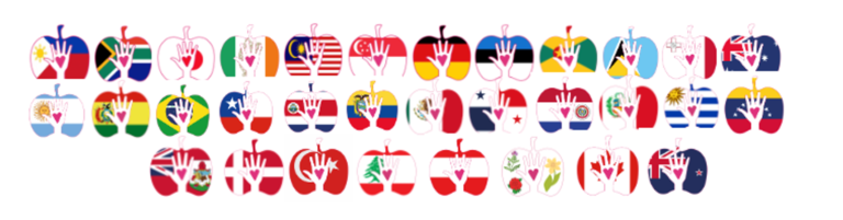 WCH Maade lippude kollektsioon logodena